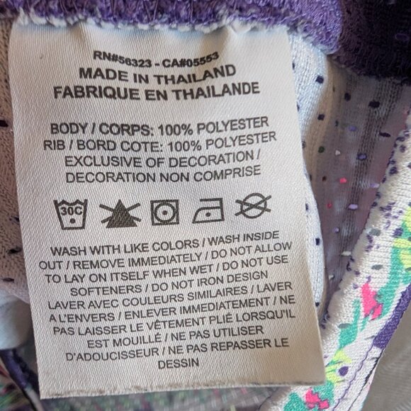 Nike Stories Retro Basketball Jersey 90s Purple Pink Men's Small Athletic Sporty - Picture 8 of 9